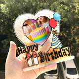 Resin Heart Mold Jewelry Silicone Molds with Happy Birthday Photo Frame