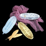 Feather Shaped Plate Resin Jewelry Mold