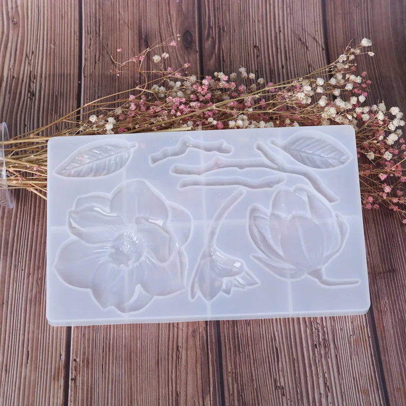 Epoxy Molds for Peony Plum Blossom Pendant Jewelry