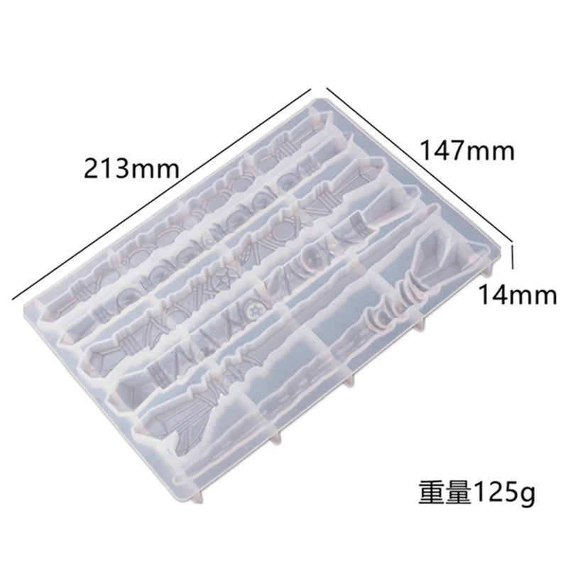 DIY Resin Magic Wand Mold Scepter Ceremony Crystal Resin Mold