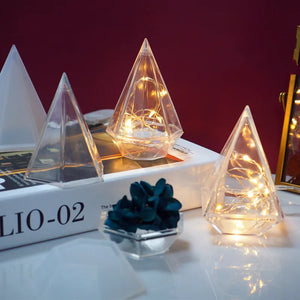 DIY Resin Mold Diamond Storage Box Ring Necklace Storage Box Hollow Diamond