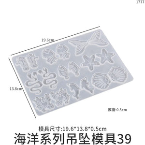 Marine Animal Pendant Silicone Mold for Resin Earrings