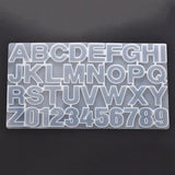 Resin Mold Number Letter Jewelry Casting Silicone Molds Key Chain Pendant