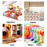 Resin Mold Rainbow Brick Background Wall Drop Mould