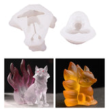 DIY Nine-tailed Fox Resin Silicone Mold for Jewelry Making