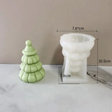 Resin Santa Christmas Tree Soap Molds - Candle Mould