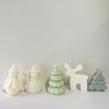 Resin Santa Christmas Tree Soap Molds - Candle Mould