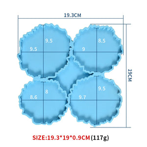 Irregular Cup Pad Silicone Mold Set for Resin