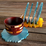 Irregular Cup Pad Silicone Mold Set for Resin