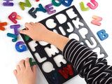 Resin Silicone Mold Plywood Letter Board Puzzle Set