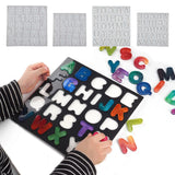 Resin Silicone Mold Plywood Letter Board Puzzle Set