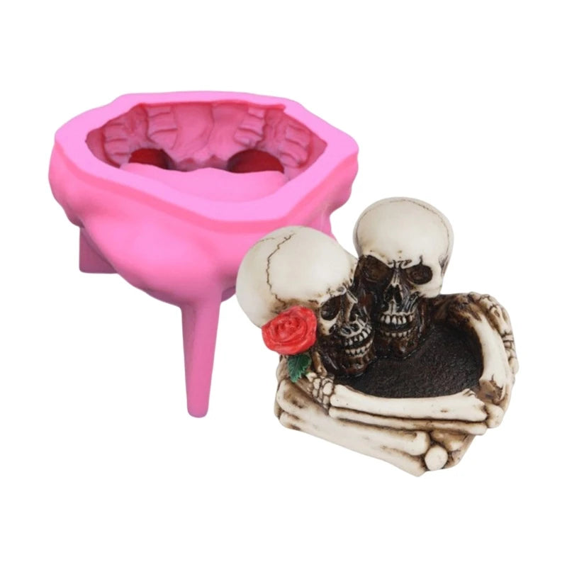 Resin Vase Mold Succulent Flower Pot Ashtray Molds Halloween Dropship