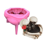 Resin Vase Mold Succulent Flower Pot Ashtray Molds Halloween Dropship