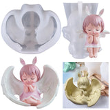 DIY Resin Wings Angel Princess Silicone Mold Cake Home Decor