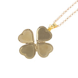 Retro Heart 4-Leaf Clover Photo Box Frame Pendant DIY Kit