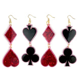 DIY Rhombus Heart Poker Crystal Epoxy Resin Mould for Jewelry Silicone Mold