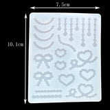 Ribbon Letter Mushroom Resin Mold for Jewelry Tool