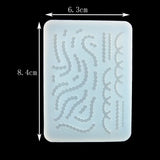 Ribbon Letter Mushroom Resin Mold for Jewelry Tool