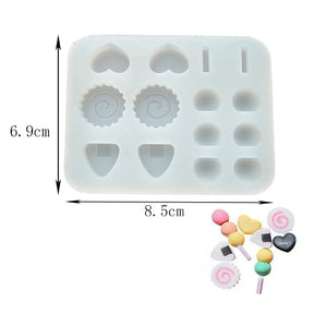 Ribbon Lollipop Skull Web Silicone Mold Epoxy Resin Mold Jewelry Tool