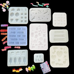Ribbon Lollipop Skull Web Silicone Mold Epoxy Resin Mold Jewelry Tool