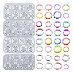 Silicone Circular Rings Mold for DIY Resin Epoxy Jewelry