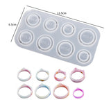 Silicone Circular Rings Mold for DIY Resin Epoxy Jewelry