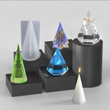 Hexagonal Conical Ring Display Rack Silicone Mold for Jewelry Making