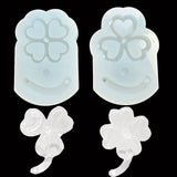 Rotating Leaf Epoxy Resin Mold Shaker Jewelry Silicone Key Chain Mold
