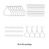 DIY Round Acrylic Keychain Blank Wear-resistant Keyrings