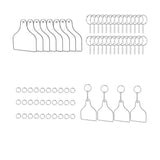 DIY Round Acrylic Keychain Blank Wear-resistant Keyrings