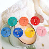 DIY Human Face Expression Acrylic Earrings Set