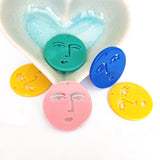 DIY Human Face Expression Acrylic Earrings Set