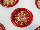 DIY Round Fire Paint Vintage Envelope Seal Silicone Mold for Resin Jewelry