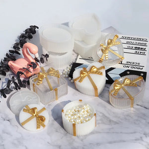 DIY Heart Oval Square Box Shaped UV Resin Jewelry Molds