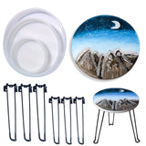 DIY Round Table Silicone Mold Epoxy Resin Mold
