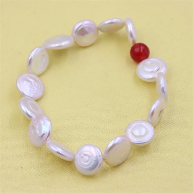 Baroque Pearl Bracelets for Women Elastic Rope Jewelry Vintage Charm Gift