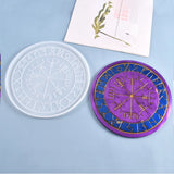 DIY Rune Symbol Crystal Epoxy Resin Mold Circle Divination Board Silicone Mould