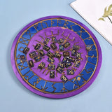 DIY Rune Symbol Crystal Epoxy Resin Mold Circle Divination Board Silicone Mould