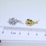 S925 Sterling Silver Flower Pearl Pendant Settings