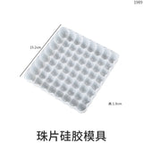 Semi-circle Bead Coaster Tray Silicone Epoxy Resin Mold