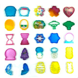 Shaker Mold Silicone Epoxy Resin Dolphin Tree Pot Keychain Jewelry