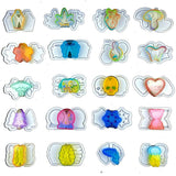 Shaker Mold Silicone Epoxy Resin Dolphin Tree Pot Keychain Jewelry