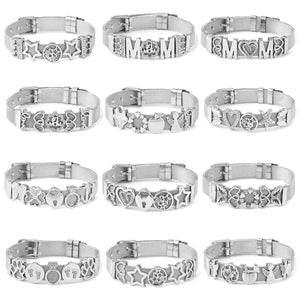 DIY Charm Slide Beads for 10mm Mesh Bracelets - Women's Jewelry Gift