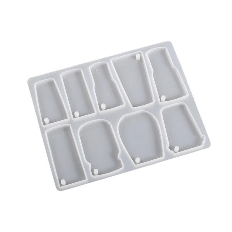 DIY Drink Cup Shape Keychain Charm Mould Resin Epoxy Jewelry