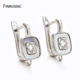 18K Plated Brass Zircon Butterfly Earring Hooks for Wedding Earrings