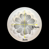 DIY Silicone 3D Flower Moulds Epoxy Resin Jewelry Pendant Crafts
