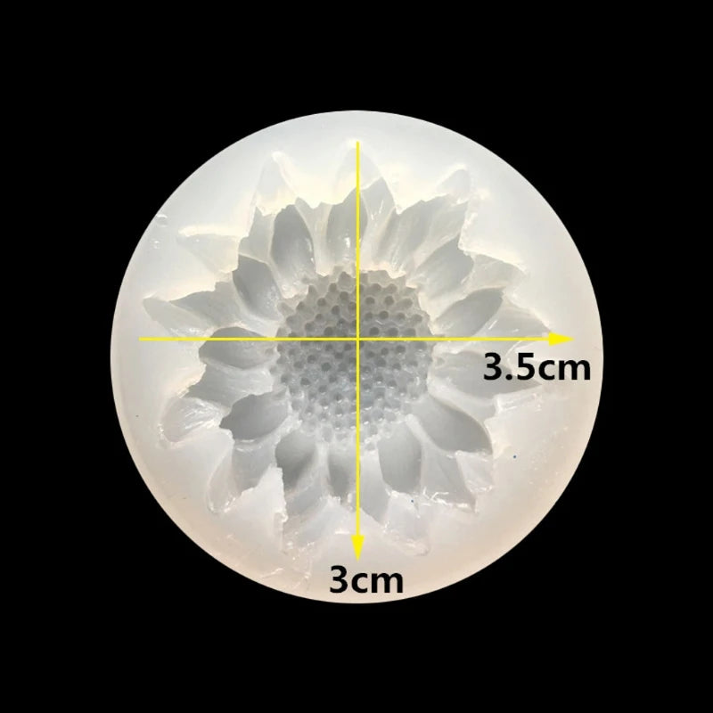 DIY Silicone 3D Flower Moulds Epoxy Resin Jewelry Pendant Crafts
