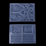 Silicone Christmas House Castle Mold Epoxy Resin Jewelry Making Tool