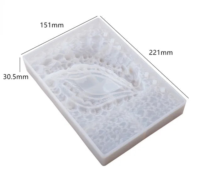 Dragon Eye Book Mold Leather Case Dragon Mirror Silicone Mold