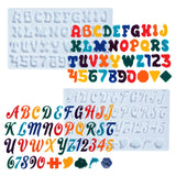 DIY Alphanumeric Silicone Epoxy Resin Mold English Letters Crafts